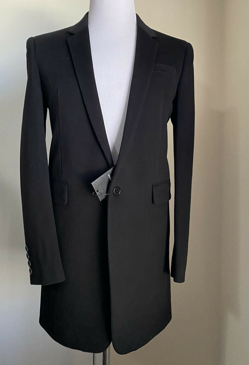 New $3790 Saint Laurent Men Wool/Cashmere Overcoat Coat Black 36 US/46 Eu Italy