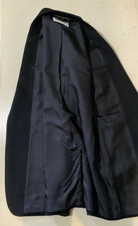 Neu $3790 Saint Laurent Herren Mantel aus Wolle/Kaschmir Schwarz 36 US/46 Eu Italien