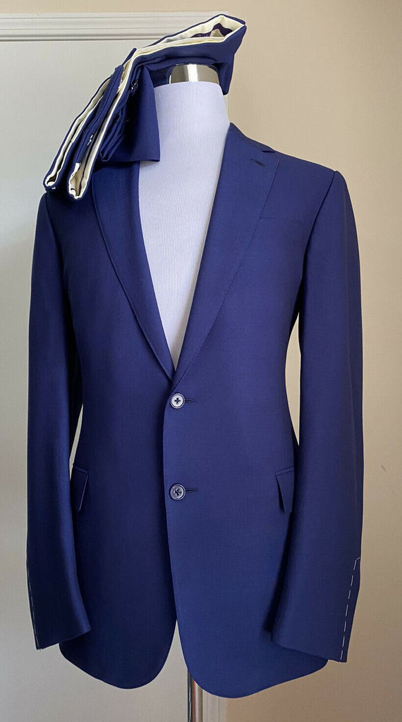 Neu $3295 Ralph Lauren Purple Label Herrenanzug Blau 42L US/52L Eu Italien