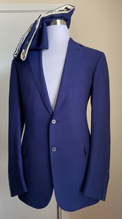 Neu $3295 Ralph Lauren Purple Label Herrenanzug Blau 42L US/52L Eu Italien