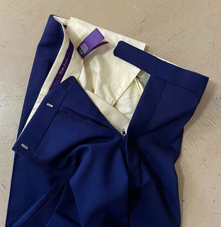 Neu $3295 Ralph Lauren Purple Label Herrenanzug Blau 42L US/52L Eu Italien