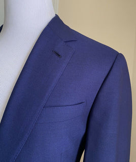 Neu $3295 Ralph Lauren Purple Label Herrenanzug Blau 42L US/52L Eu Italien