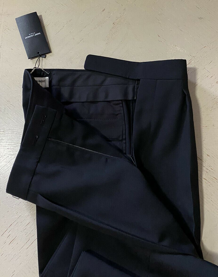 NWT $990 Saint Laurent Men’s Dress Pants Black 32 US ( 48 Eu ) Italy 549701