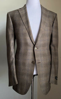 New $2995 Ermenegildo Zegna Sport Coat Blazer Brown 46R US ( 56R Eu ) Italy