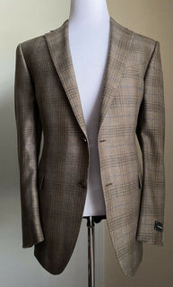 New $2995 Ermenegildo Zegna Sport Coat Blazer Brown 46R US ( 56R Eu ) Italy