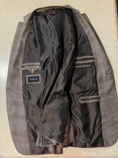 New $2995 Ermenegildo Zegna Sport Coat Blazer Brown 46R US ( 56R Eu ) Italy