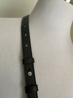 Neue 1490 $ Saint Laurent Große Leder Messenger Schultertasche Schwarz