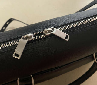 Neue 1490 $ Saint Laurent Große Leder Messenger Schultertasche Schwarz