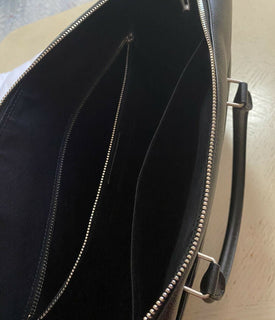 Neue 1490 $ Saint Laurent Große Leder Messenger Schultertasche Schwarz