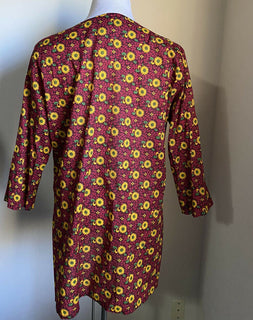 Neues Gucci Sunflower on Mublin Shirt Gelb/Rot Größe XL (52 Eu) Italien