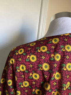Neues Gucci Sunflower on Mublin Shirt Gelb/Rot Größe XL (52 Eu) Italien