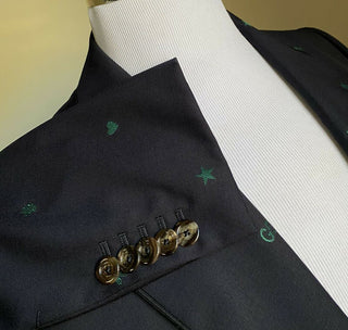 Neuer 4800 $ Gucci Herrenanzug GG Monogram Navy 40R US (50R Eu) Italien