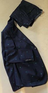 Neuer 4800 $ Gucci Herrenanzug GG Monogram Navy 40R US (50R Eu) Italien