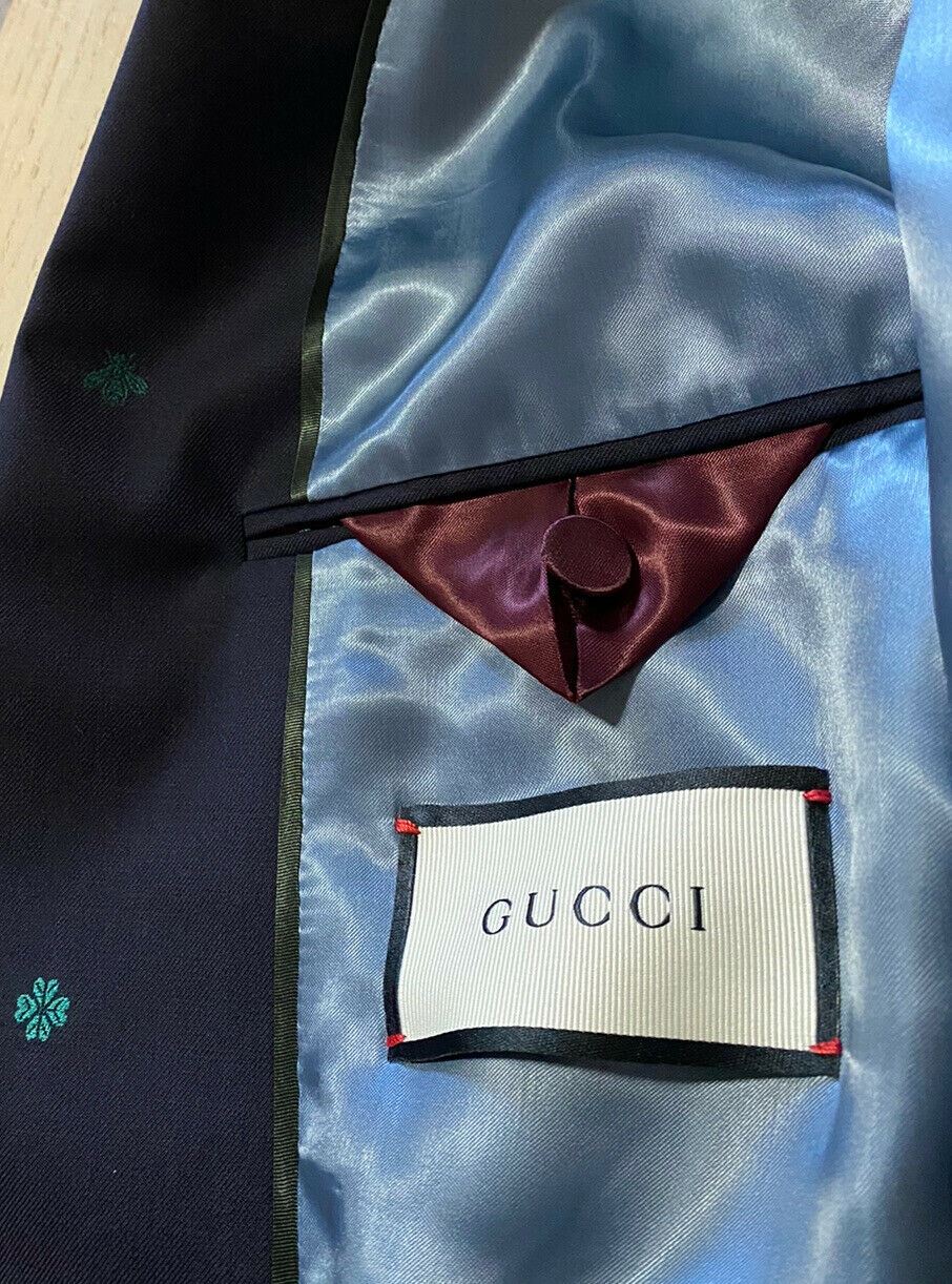 Neuer 4800 $ Gucci Herrenanzug GG Monogram Navy 40R US (50R Eu) Italien