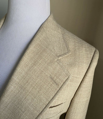 NWT $2400 Gucci Men Operated Wool Sport Coat Jacket Ivory 40R US ( 50R Eu )