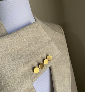 NWT $2400 Gucci Men Operated Wool Sport Coat Jacket Ivory 40R US ( 50R Eu )