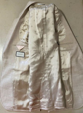 NWT $2400 Gucci Men Operated Wool Sport Coat Jacket Ivory 40R US ( 50R Eu )
