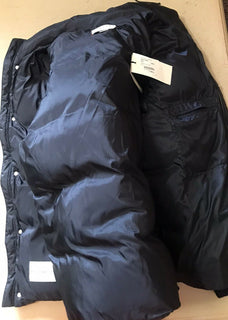 Neue 2400 Gucci Herren Pufferjacke Mantel Schwarz Größe L (50 Eu) Italien