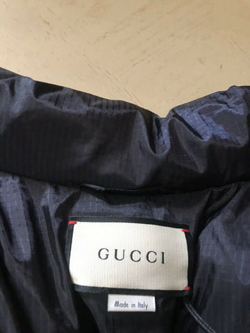 New 2400 Gucci Men Puffer Jacket Coat Black Size L ( 50 Eu ) Italy