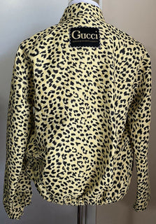 Neu $2890 Gucci Herrenjacke Mantel Beige/Schwarz Größe L