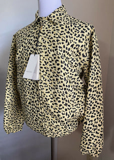 Neu $2890 Gucci Herrenjacke Mantel Beige/Schwarz Größe L