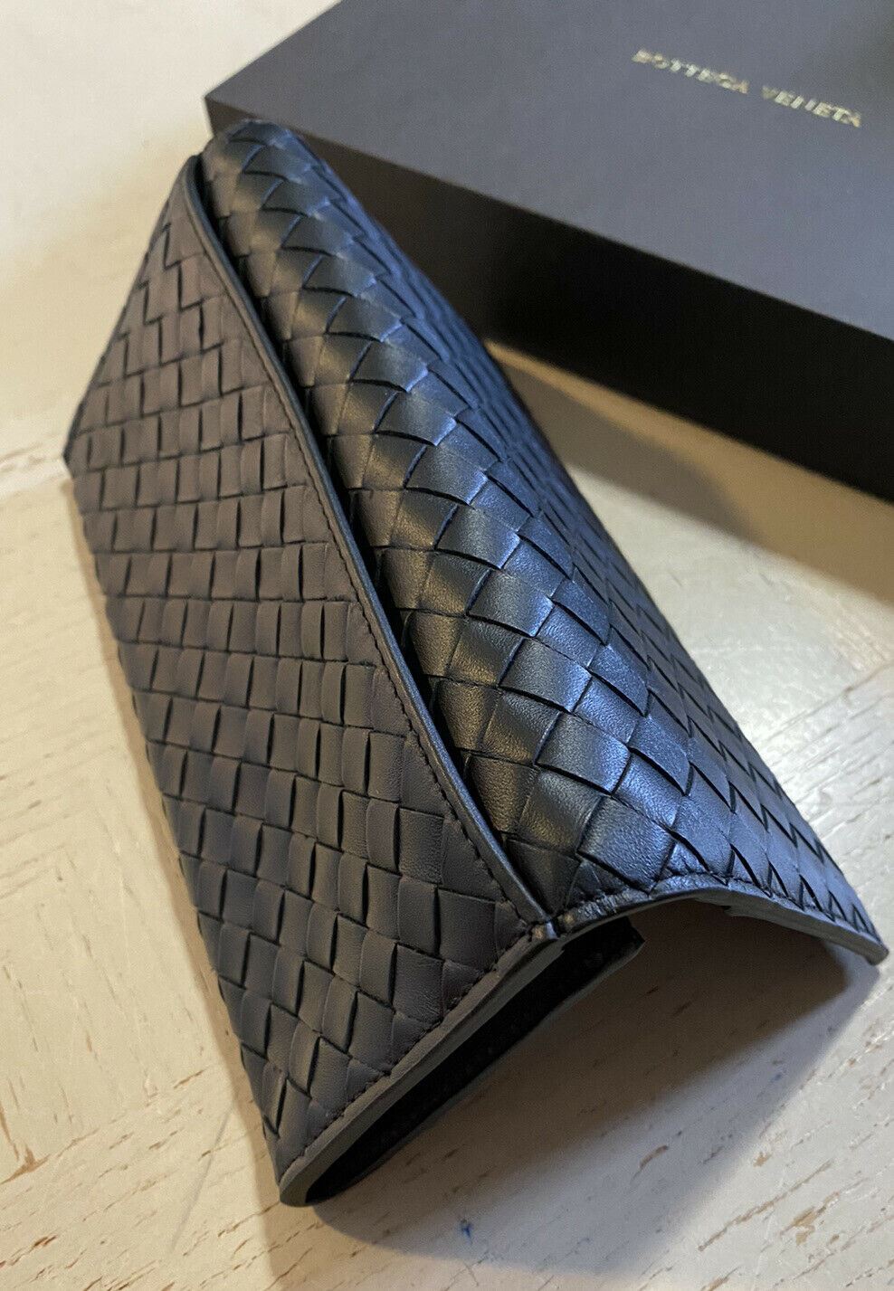 Neu $670 Bottega Veneta Geldbörse Schwarz 120697 Italien