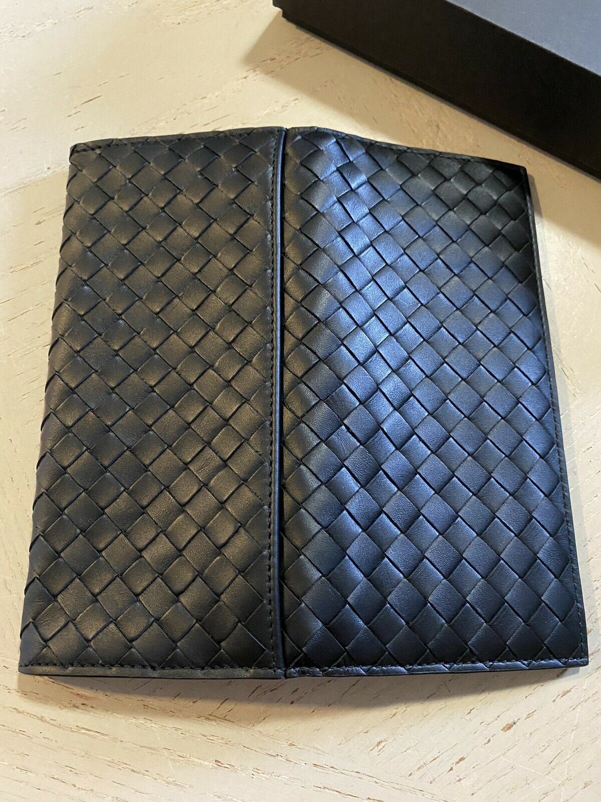 Neu $670 Bottega Veneta Geldbörse Schwarz 120697 Italien