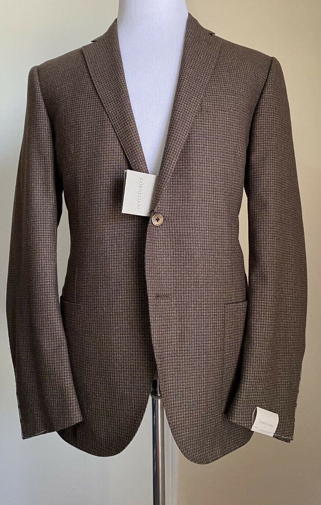 NWT $1740 Corneliani Men’s Sport Coat Jacket Blazer Brown 42R/52R Italy