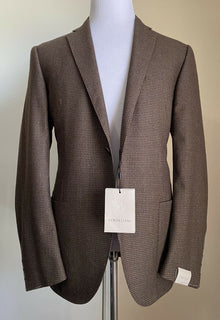 NWT $1740 Corneliani Men’s Sport Coat Jacket Blazer Brown 42R/52R Italy