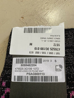 Neu mit Etikett: Gucci GG-Monogramm-Socken, Schwarz/Rot, Größe M, Italien