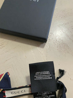 New  Gucci  Bow Tie Blue/Red Made in Italy