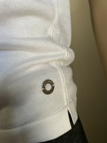 New $600 Loro Piana Ventotene Top Blouse Color While Size L ( 46/12 ) Italy