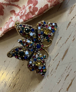 Neuer authentischer GUCCI Damen-Schmetterlingsring mit Kristallbesatz, Größe S, Italien
