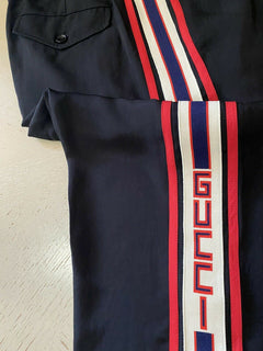Neue 1490 $ Gucci Herren Jegging Triacetate Hose Schwarz 34 US (50 Eu) Hergestellt in Italien