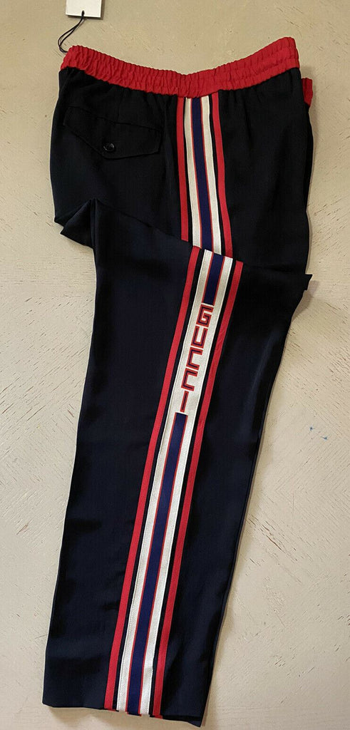 Neue 1490 $ Gucci Herren Jegging Triacetate Hose Schwarz 36 US (52 Eu) Hergestellt in Italien