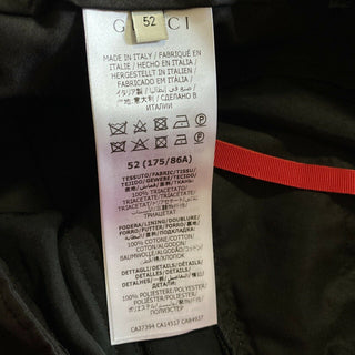 Neue 1490 $ Gucci Herren Jegging Triacetate Hose Schwarz 36 US (52 Eu) Hergestellt in Italien