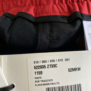 Neue 1490 $ Gucci Herren Jegging Triacetate Hose Schwarz 36 US (52 Eu) Hergestellt in Italien
