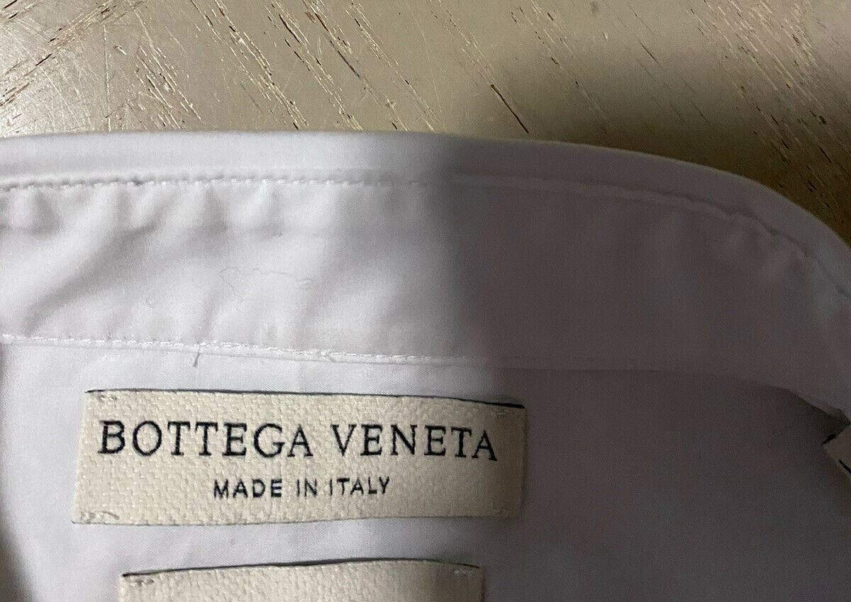 NWT $890 Bottega Veneta Mens Dress Shirt White 41/16 Italy