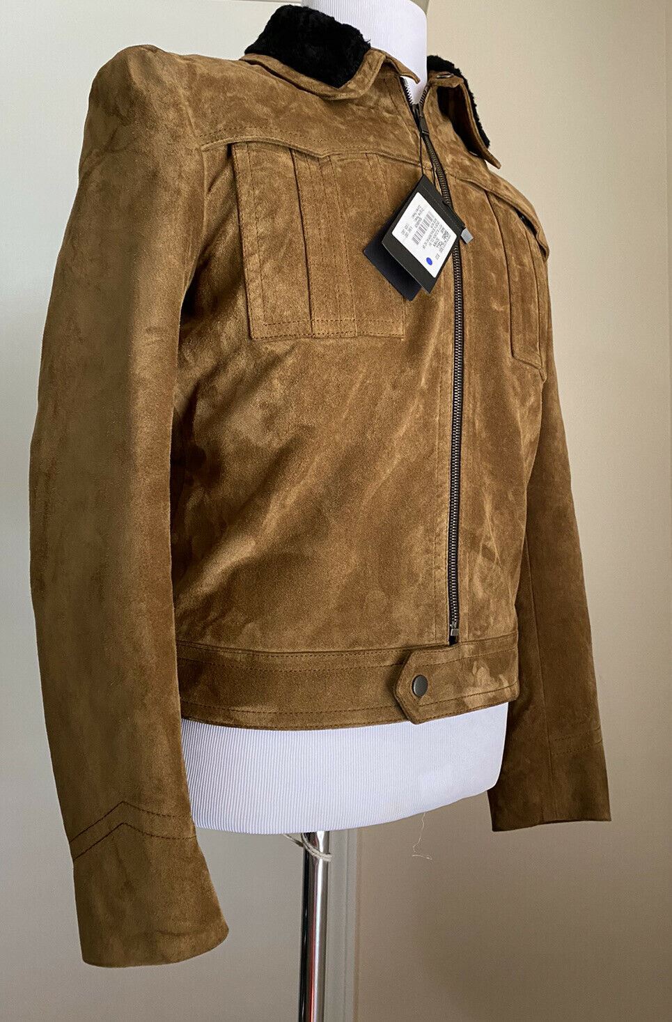 New $4590 Saint Laurent Men’s Suede/Shearing Jacket Coat Brown 38 US ( S-M )