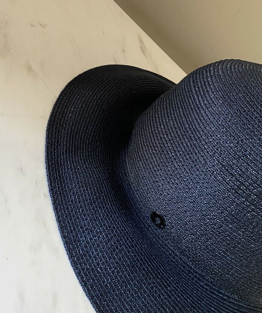 Женская шляпа NWT Loro Piana Kate из пеньки темно-синяя, размер M, Италия