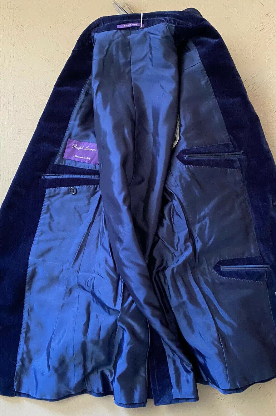 NWT $2495 Ralph Lauren Purple Label Мужской спортивный пиджак Синий 38R US/48R EU Ita