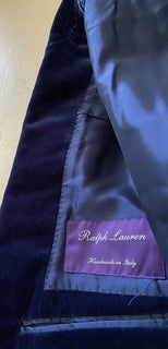Neu mit Etikett: 2495 $ Ralph Lauren Purple Label Herren Sportmantel Blazer Blau 38R US/48R Eu Ita