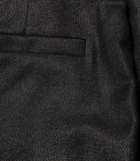 Neu $1995 Brunello Cucinelli Damen Glitzer-Wollmischung-Crop-Hose Schwarz 38/2