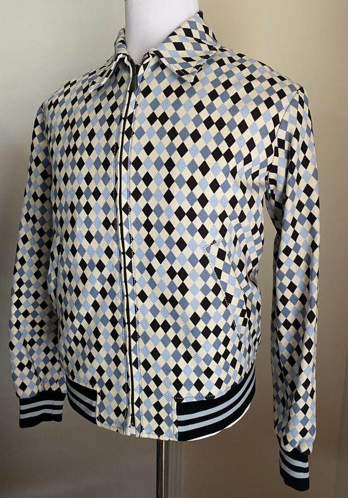 Neu $1950 Bottega Veneta Herrenjacke Mantel Blau/Schwarz/Während 40 US (50 Eu) Italien