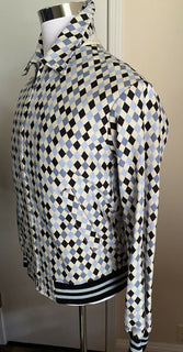 Neu $1950 Bottega Veneta Herrenjacke Mantel Blau/Schwarz/Während 40 US (50 Eu) Italien