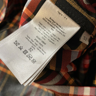 Neu $2300 Bottega Veneta Herren Kapuzenjacke Hemd Schwarz/Rot Größe L US (52 Eu)
