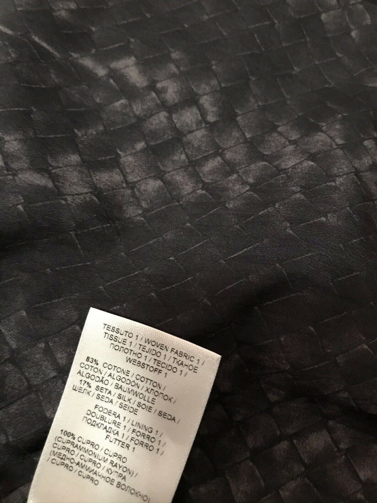 Neu $ 1300 Bottega Veneta Herrenjacke Mantel Schwarz 42 US (52 Eu) Italien