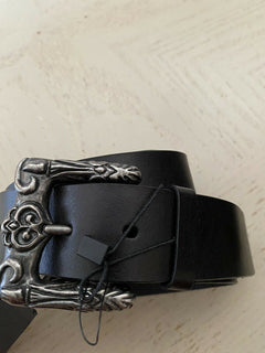 Neuer Saint Laurent Herren Celtique Gürtel DK Schwarz 32/85 Italien