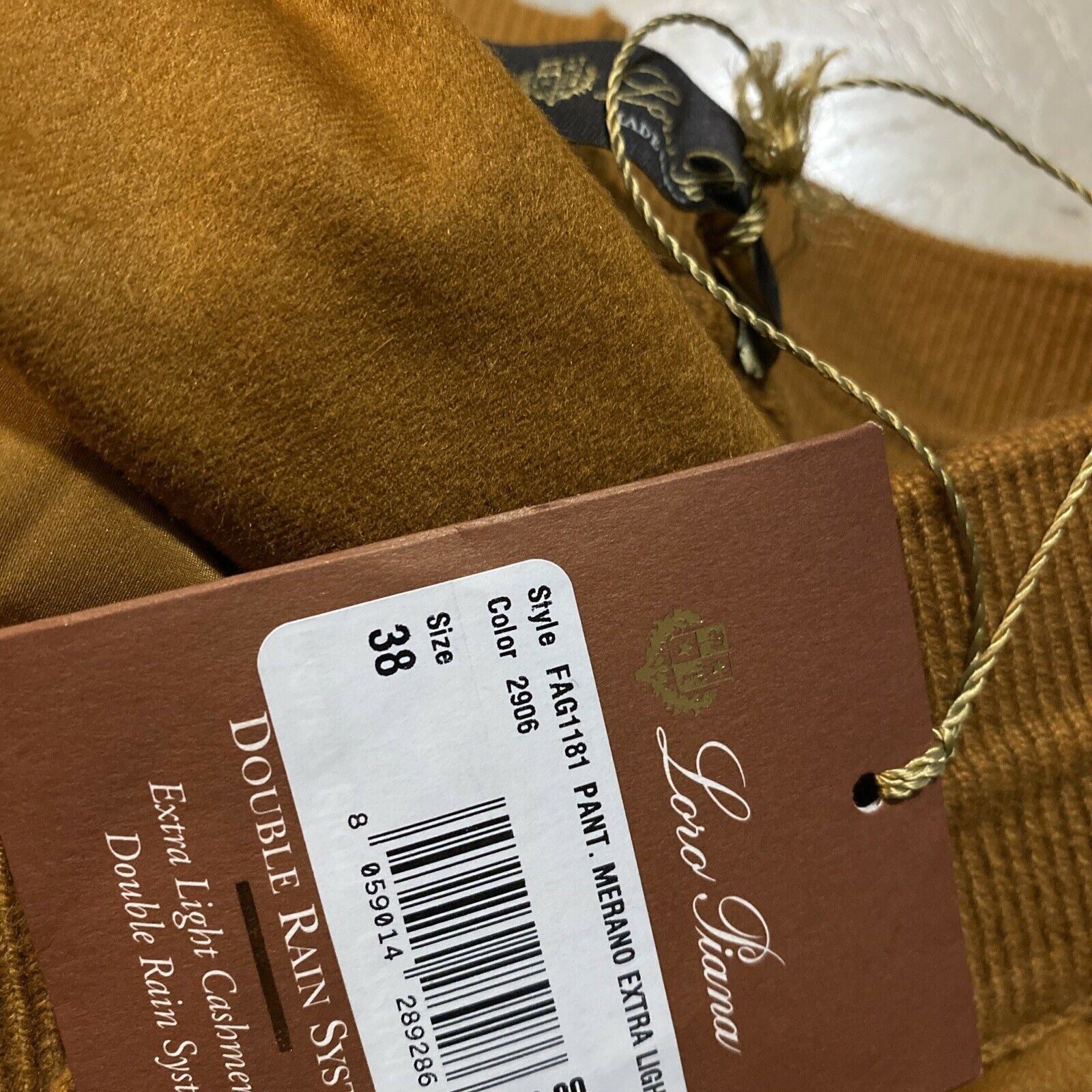 New $2875 Loro Piana Women Cashmere/Silk Sweatpants Pants Golden 4 US/38 It