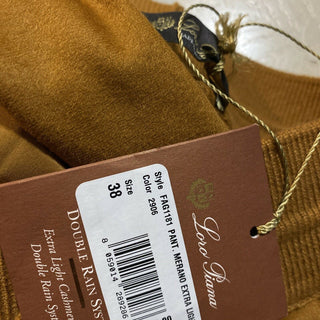 Neu $2875 Loro Piana Damen Jogginghose aus Kaschmir/Seide Golden 4 US/38 It